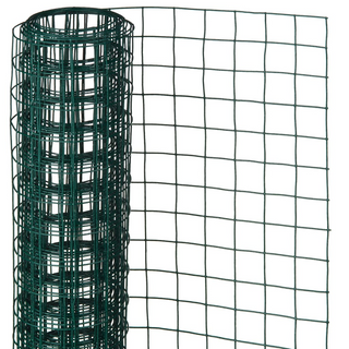 Nature Wire Mesh Square 1x5 m 25 mm Plastic Coated Steel Green - Giant Lobelia