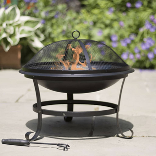 RedFire Fire Bowl Atlanta Black Steel 51 cm 85014 - Giant Lobelia