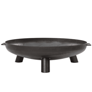 RedFire Fire Bowl Salo Black Steel 80 cm - Outdoor Fire Pit - Giant Lobelia