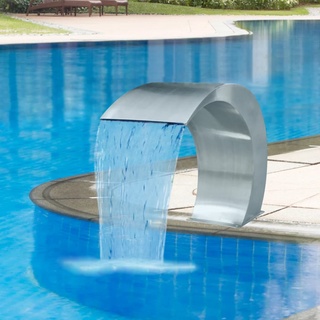 Garden Waterfall Pool Fountain Stainless Steel 45x30x60 cm - Giant Lobelia