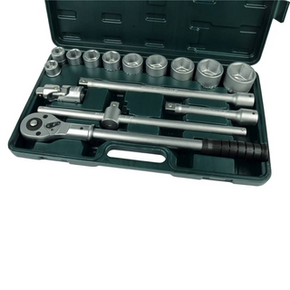 Brüder Mannesmann 15 Piece Socket and Ratchet Spanner Set 3/4" 2065 - Giant Lobelia