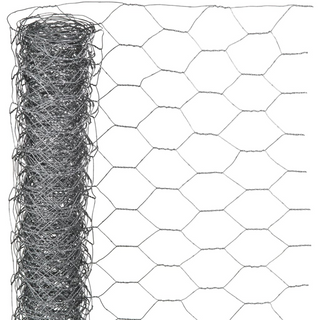 Nature Wire Mesh Hexagonal 0.5x2.5 m 25 mm Galvanised Steel - Giant Lobelia