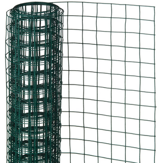 Nature Wire Mesh Square 0.5x2.5 m 13 mm Plastic Coated Steel Green - Giant Lobelia