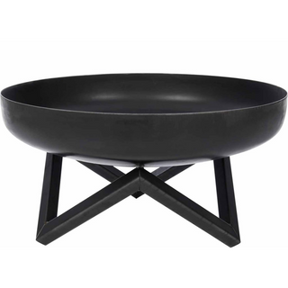 RedFire Fire Bowl Pello Black Steel - Giant Lobelia