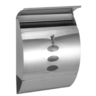 HI Letter Box Stainless Steel 30x12x40 cm - Giant Lobelia