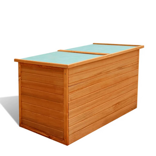 vidaXL Garden Storage Box 126x72x72 cm Wood - Giant Lobelia