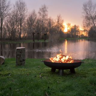 RedFire Fire Pit Salo Classic Rust Steel - Giant Lobelia