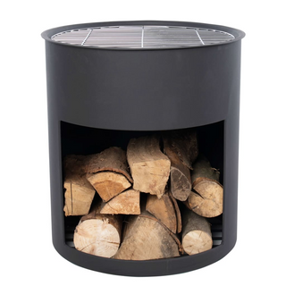 RedFire Fire Barrel Milshire Black Steel - Giant Lobelia