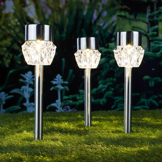 HI Solar LED Path Light Sticks 3 pcs Crystal - Giant Lobelia