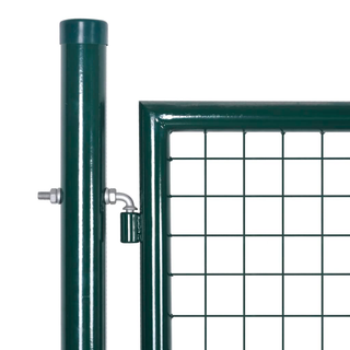 Fence Gate Steel 306x175 cm Green - Giant Lobelia