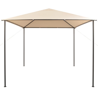 Gazebo Pavilion Tent Canopy 3x3 m Steel Beige - Giant Lobelia