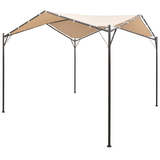 Gazebo Pavilion Tent Canopy 3x3 m Steel Beige - Giant Lobelia