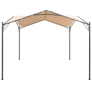 Gazebo Pavilion Tent Canopy 3x3 m Steel Beige - Giant Lobelia