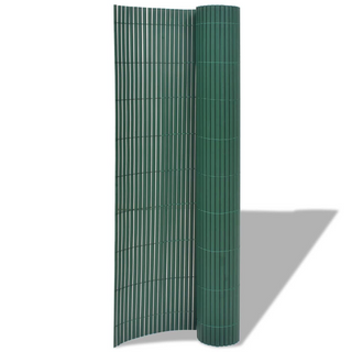 Double-Sided Garden Fence PVC 90x500 cm Green - Giant Lobelia