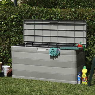 vidaXL Garden Storage Box Grey 117x45x56 cm - Giant Lobelia