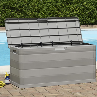 vidaXL Garden Storage Box Grey 117x45x56 cm - Giant Lobelia