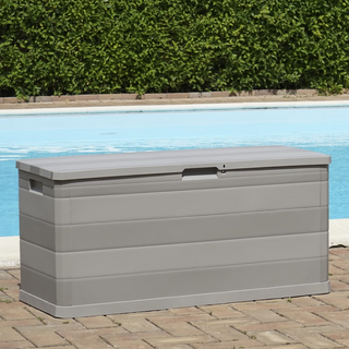 vidaXL Garden Storage Box Grey 117x45x56 cm - Giant Lobelia