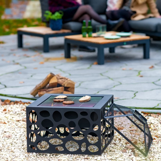 RedFire Fire Pit with BBQ Grill Mikor Black - Giant Lobelia