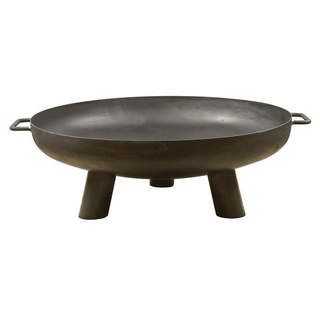 Esschert Design Fire Bowl 70 cm Steel - Perfect Outdoor Fireplace for Illumination and Warmth - Giant Lobelia