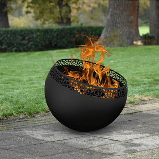 Esschert Design Fire Pit Ball Speckles Black - Giant Lobelia