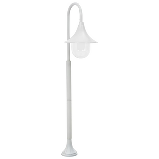 vidaXL Garden Post Light E27 120 cm Aluminium White - Giant Lobelia