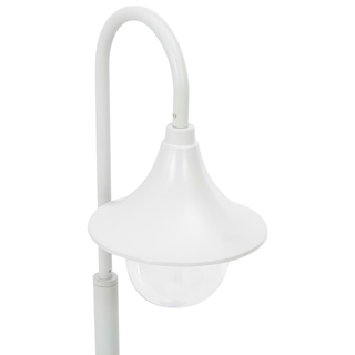 vidaXL Garden Post Light E27 120 cm Aluminium White - Giant Lobelia