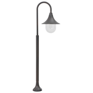 vidaXL Garden Post Light E27 120 cm Aluminium Bronze - Giant Lobelia