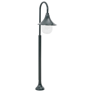 vidaXL Garden Post Light E27 120 cm Aluminium Dark Green - Giant Lobelia