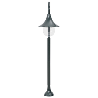 vidaXL Garden Post Light E27 120 cm Aluminium Dark Green - Giant Lobelia