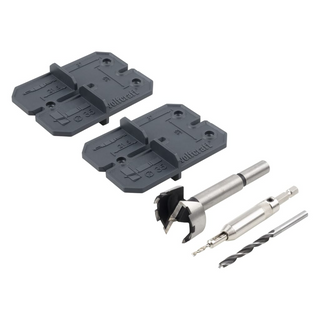 wolfcraft 5 Piece Hinge Hole Set 35 mm - Giant Lobelia