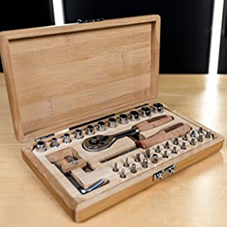 Brüder Mannesmann 41 Piece Socket Set Bamboo - Giant Lobelia