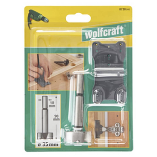 wolfcraft 2 Piece Forstner Drill Bit Set Black - Giant Lobelia