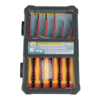 Brüder Mannesmann 6 Piece Precision VDE Screwdriver Set - Giant Lobelia