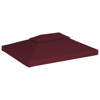 2-Tier Gazebo Top Cover 310 g/m² 4x3 m Bordeaux - Giant Lobelia