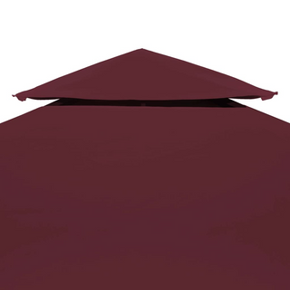 2-Tier Gazebo Top Cover 310 g/m² 3x3 m Bordeaux - Giant Lobelia