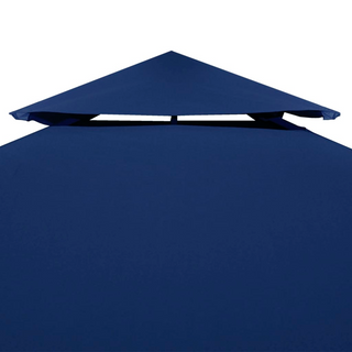 2-Tier Gazebo Top Cover 310 g/m² 4x3 m Blue - Giant Lobelia