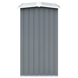 vidaXL Garden Log Storage Shed Galvanised Steel 330x92x153 cm Grey - Giant Lobelia