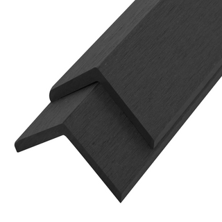 5 pcs Decking Angle Trims WPC 170 cm Black - Giant Lobelia