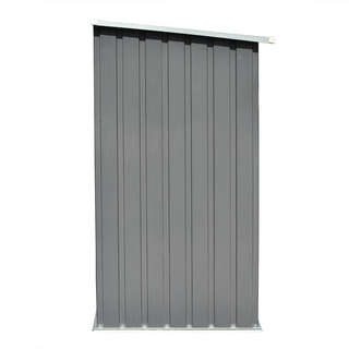 vidaXL Garden Log Storage Shed Galvanised Steel 163x83x154 cm Grey - Giant Lobelia