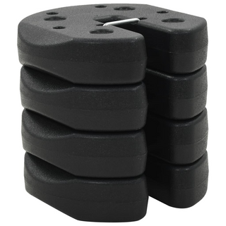 Gazebo Weight Plates 4 pcs Black 220x50 mm Concrete - Giant Lobelia