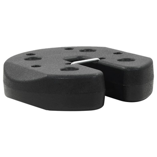 Gazebo Weight Plates 4 pcs Black 220x50 mm Concrete - Giant Lobelia