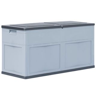 vidaXL Garden Storage Box 320 L Grey Black - Giant Lobelia