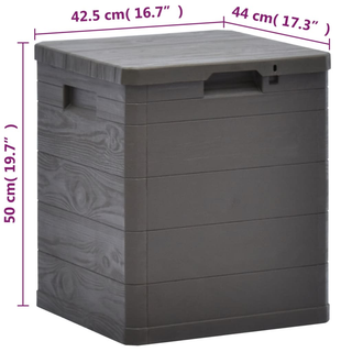 vidaXL Garden Storage Box 90 L Brown - Giant Lobelia