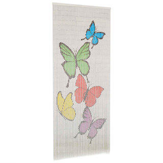 vidaXL Insect Door Curtain Bamboo 90x200 cm - Giant Lobelia