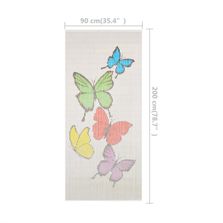 vidaXL Insect Door Curtain Bamboo 90x200 cm - Giant Lobelia