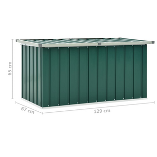 vidaXL Garden Storage Box Green 129x67x65 cm - Giant Lobelia