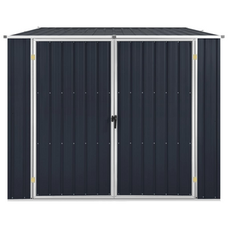 Garden Shed Anthracite 195x198x159 cm Galvanised Steel - Giant Lobelia