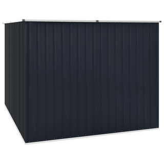 Garden Shed Anthracite 195x198x159 cm Galvanised Steel - Giant Lobelia