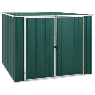 Garden Shed Green 195x198x159 cm Galvanised Steel - Giant Lobelia