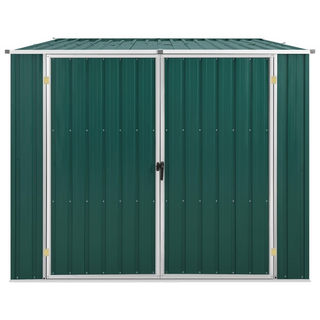 Garden Shed Green 195x198x159 cm Galvanised Steel - Giant Lobelia